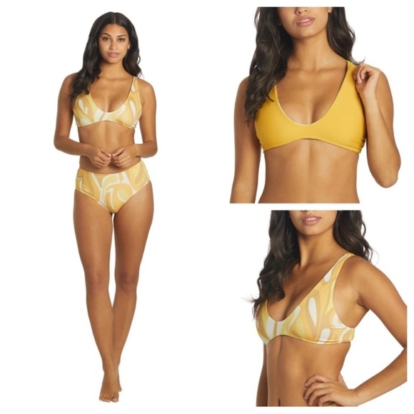 New! Seea Brasilia Reversible Bikini Top Solaris yellow 14696 - Picture 1 of 15
